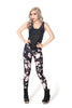 Cherry Blossom Black Leggings