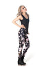 Cherry Blossom Black Leggings